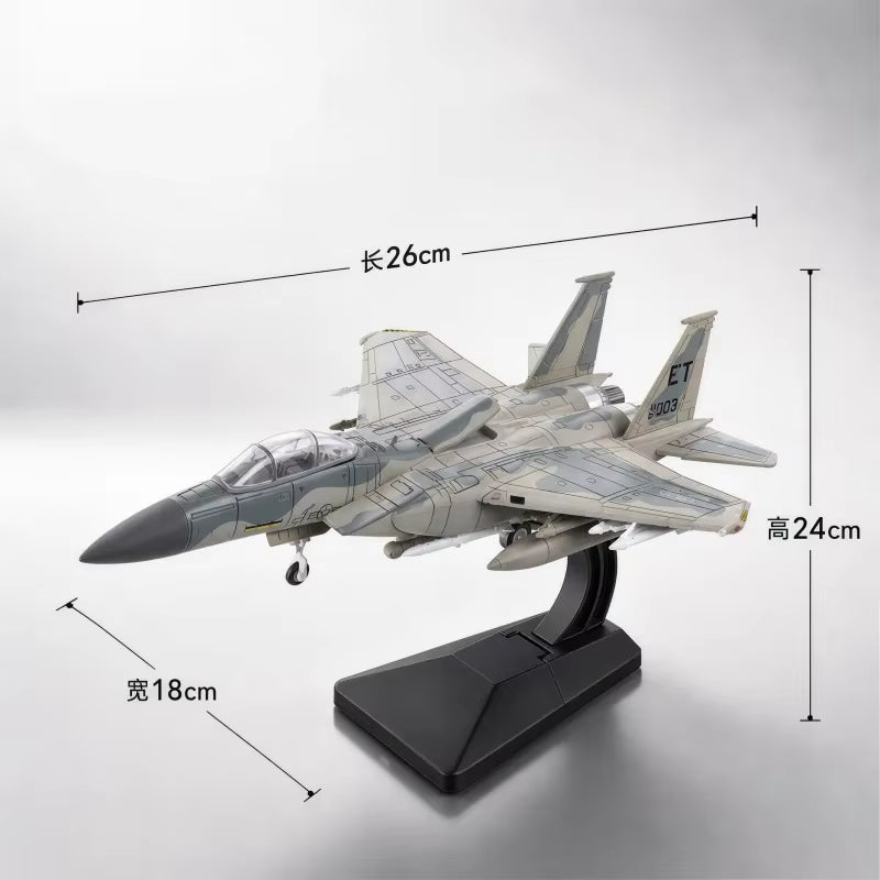 Maqueta de Bloques Caza F-15 Eagle Escala 1/72 (Kit de Construcción DIY)