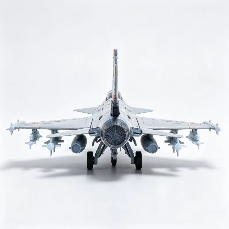 1/72 Military Series F-16 A/B Fighting Falcon Building Blocks Fighter Kit Glue Free DIY Assembled Bricks Jet Toys for Xmas Gifts