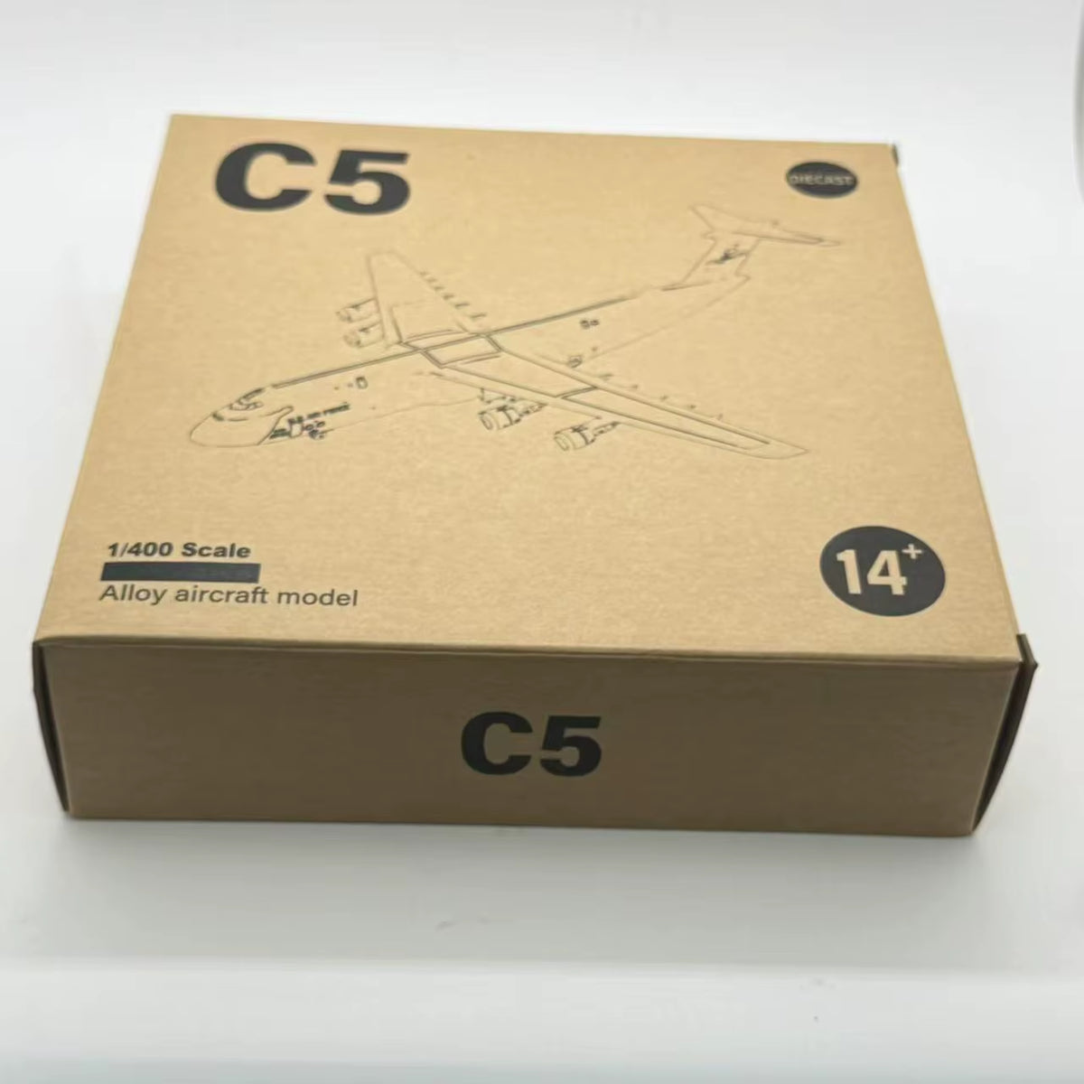 Fanatic 1/400 Scale C-5 Galaxy Alloy Model - US Strategic Transport Aircraft Replica and Scene Accessory