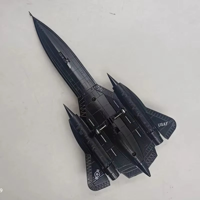1:144 Scale Diecast Metal Alloy SR-71A Blackbird Jet Model for Collectors