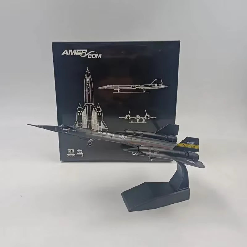 1:144 Scale Diecast Metal Alloy SR-71A Blackbird Jet Model for Collectors