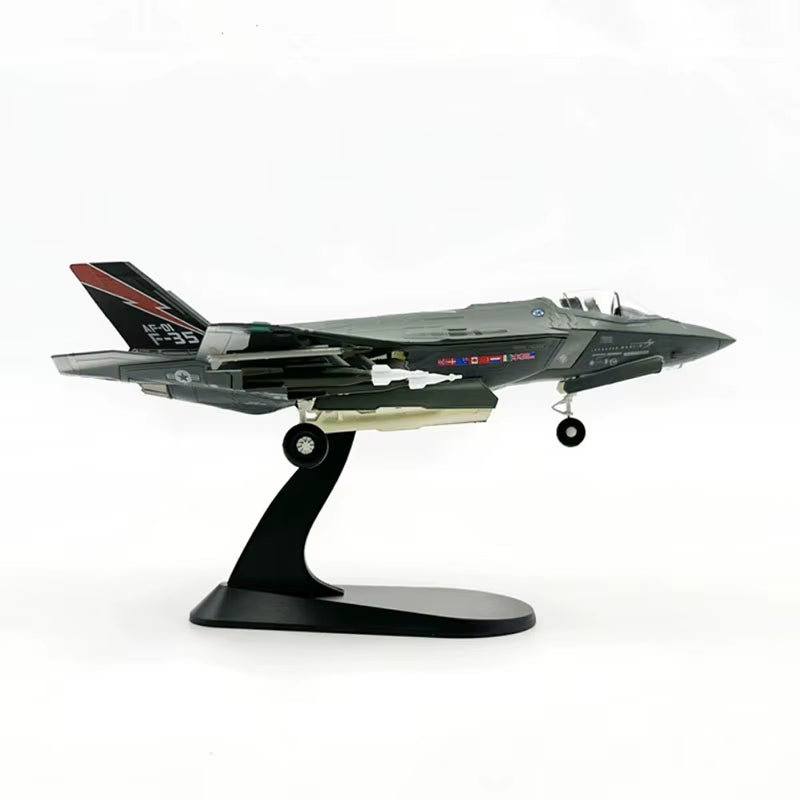 Diecast Metal Alloy 1/72 Scale USAF F-35A Fighter Aircraft Model for Collectors
