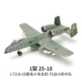 1:72 Scale A-10 Thunderbolt II Support Attack Aircraft Model - Creative Military Series Building Block Set for Boys - Ideal for Christmas Gifts