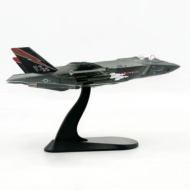 Diecast Metal Alloy 1/72 Scale USAF F-35A Fighter Aircraft Model for Collectors