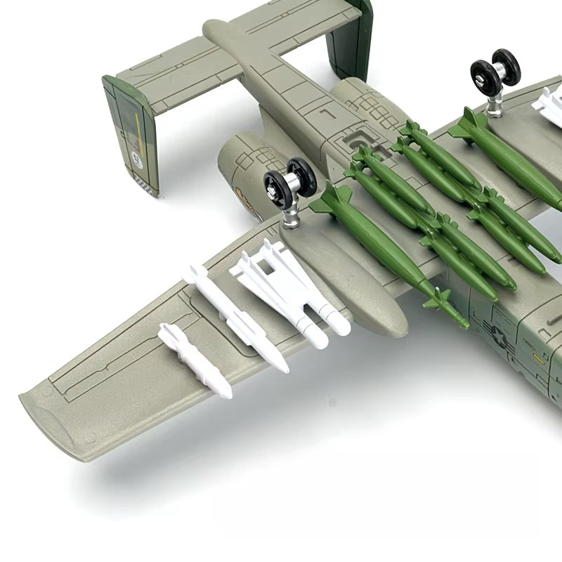 1:72 Scale A-10 Thunderbolt II Support Attack Aircraft Model - Creative Military Series Building Block Set for Boys - Ideal for Christmas Gifts