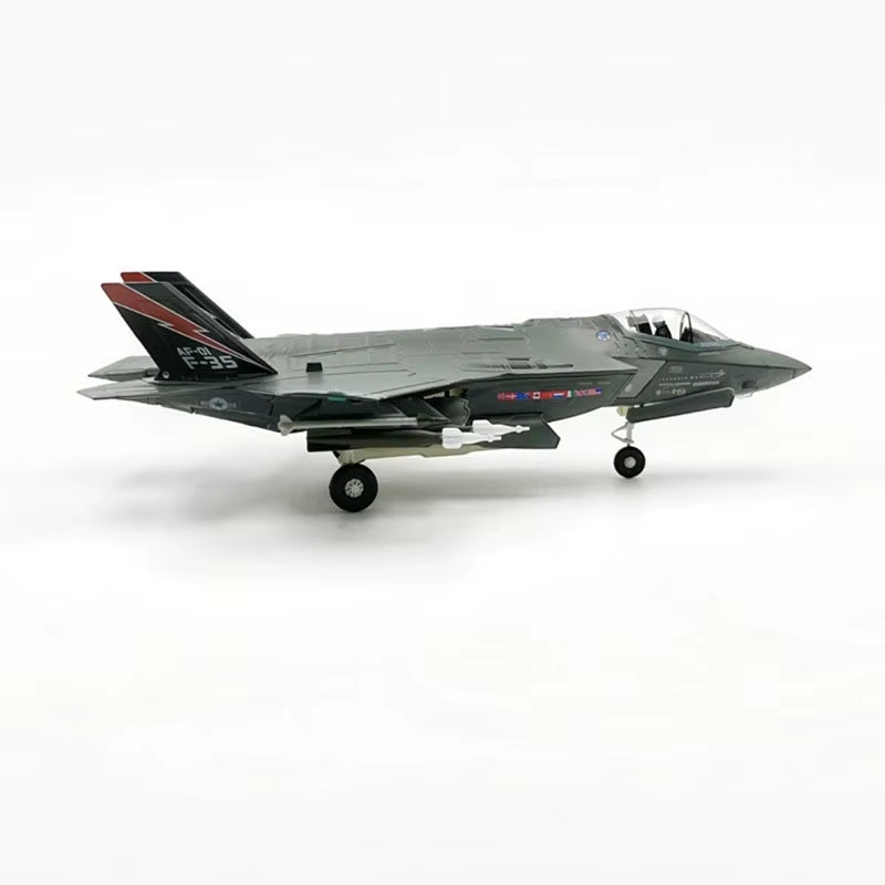 Diecast Metal Alloy 1/72 Scale USAF F-35A Fighter Aircraft Model for Collectors
