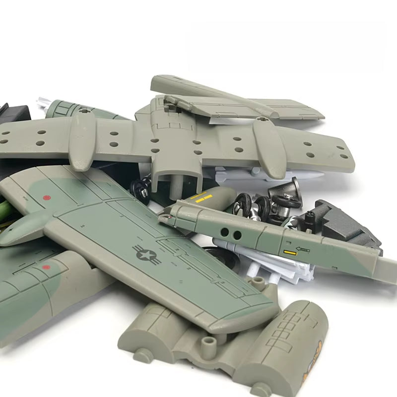 1:72 Scale A-10 Thunderbolt II Support Attack Aircraft Model - Creative Military Series Building Block Set for Boys - Ideal for Christmas Gifts