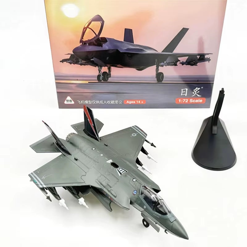 Diecast Metal Alloy 1/72 Scale USAF F-35A Fighter Aircraft Model for Collectors